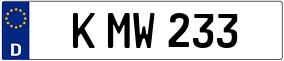 Trailer License Plate